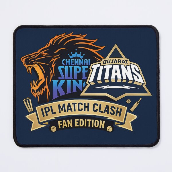 Item preview, CSK vs GT IPL Cricket T-Shirt art designed and sold by Crick-Art.