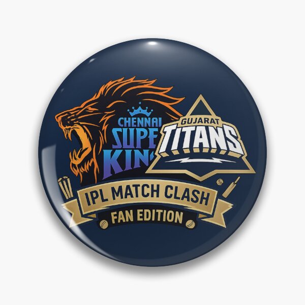 Item preview, CSK vs GT IPL Cricket T-Shirt art designed and sold by Crick-Art.
