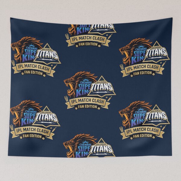 Item preview, CSK vs GT IPL Cricket T-Shirt art designed and sold by Crick-Art.