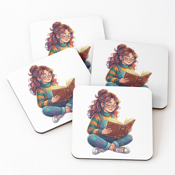 Item preview, Just One More Chapter Cute Girl Reading Book Aesthetic Book Lover Graphic Tee designed and sold by Wear Sculpt.