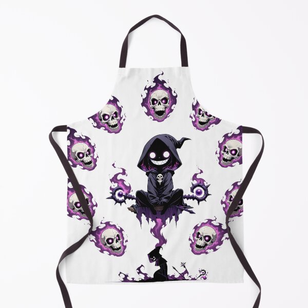 Item preview, Chibi Shadow Summoner | Dark Fantasy Necromancer with Spirit Skulls designed and sold by TattooDrive.