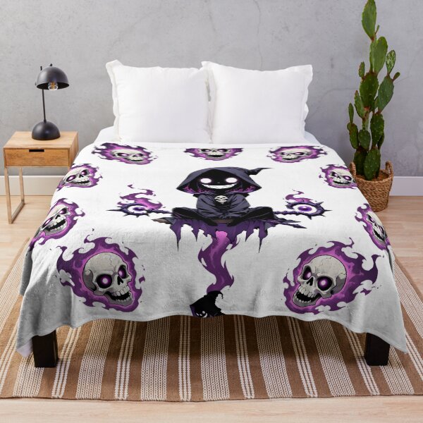 Item preview, Chibi Shadow Summoner | Dark Fantasy Necromancer with Spirit Skulls designed and sold by TattooDrive.