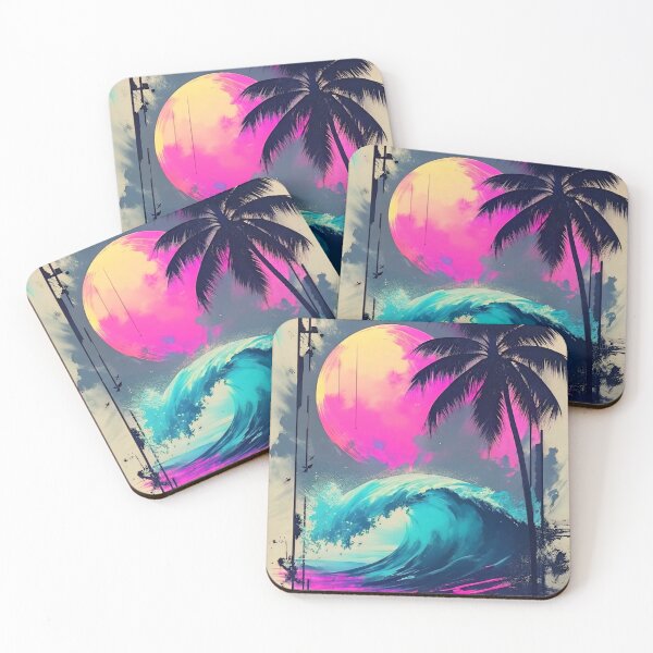 Item preview, Street Icon - Vaporwave Surf & Tropical Palm Tree Neon Graphic designed and sold by Stree-Icon-Shop.