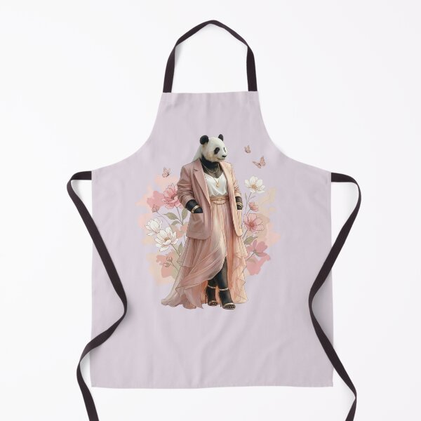 Item preview, Elegant Panda Blossom Fashion Illustration designed and sold by MegaNovaArt.