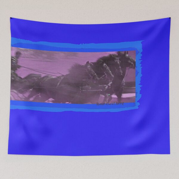 Item preview, Ancient Roman Chariot Racing - Black Stallions (by ACCI) designed and sold by VanyssaGraphics.