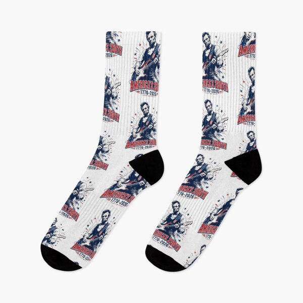 Item preview, Abraham Lincoln Playing Guitar 4th July 250th Anniversary designed and sold by Randomera.
