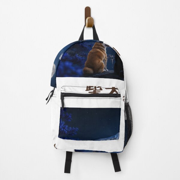 Item preview, 柴犬と満月 — Two Shibas and Mount Fuji Full Moon Japan Night Art designed and sold by CoolyJapan.