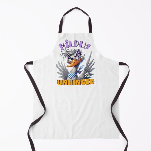 Item preview, Mildly Unhinged Funny Goose Cartoon Design designed and sold by FunnyTeeByMe.