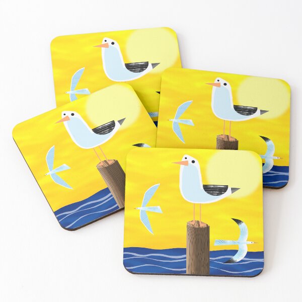Item preview, Seagull Perched on Mooring Post  designed and sold by Andrew  Hitchen.