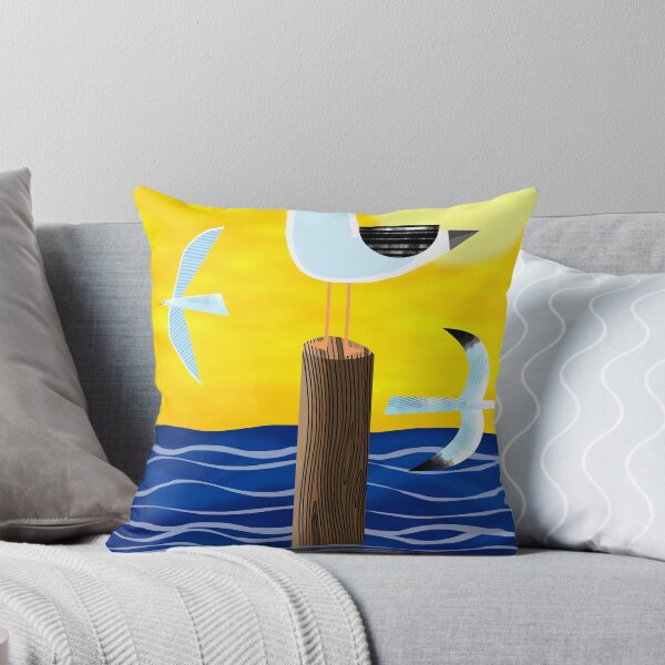 Item preview, Seagull Perched on Mooring Post  designed and sold by Andrew  Hitchen.