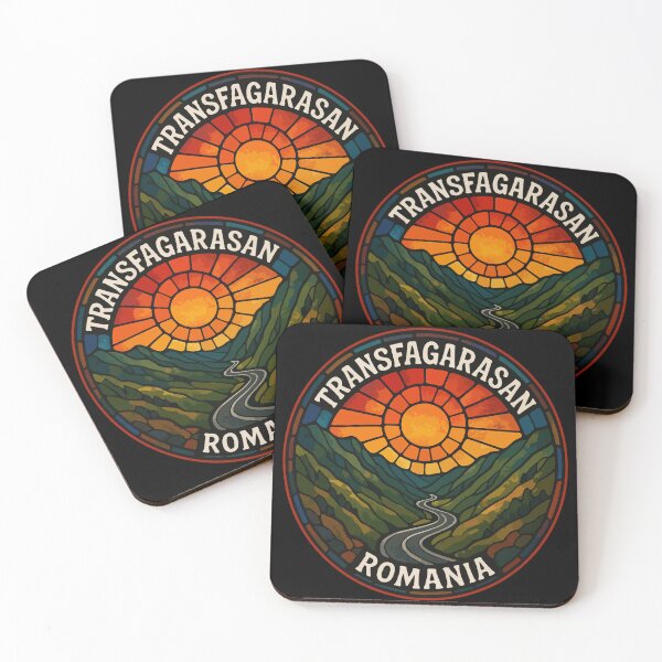Item preview, Transfagarasan Romania Retro Stained Glass Travel designed and sold by TomFrontierArt.