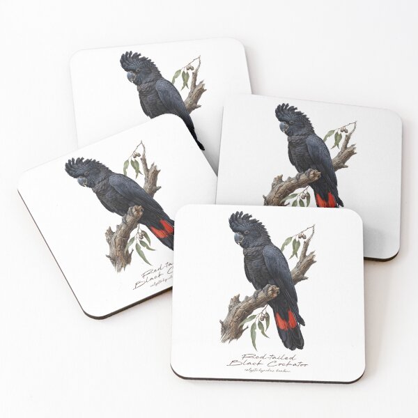 Item preview, Red-tailed Black Cockatoo on Branch designed and sold by Takeda-art.
