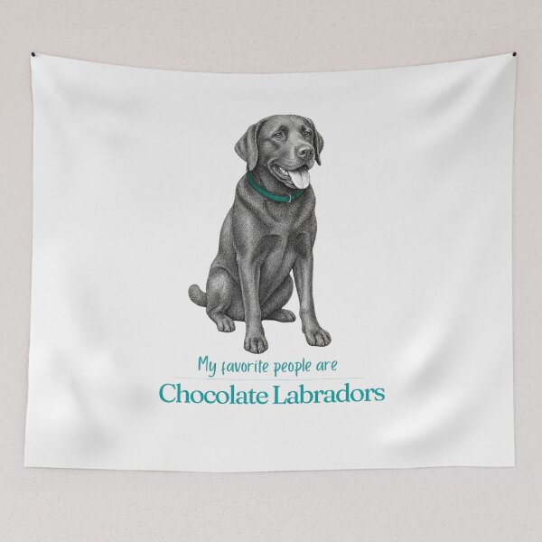Item preview, My Favorite People Are Chocolate Labradors | Chocolate Lab Mom Dad Gift designed and sold by The Frog.