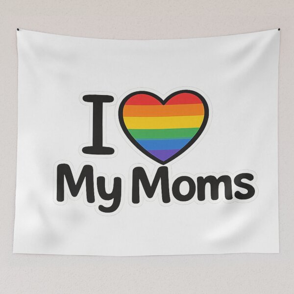 Item preview, I Heart My Moms designed and sold by Tiny & Proud.