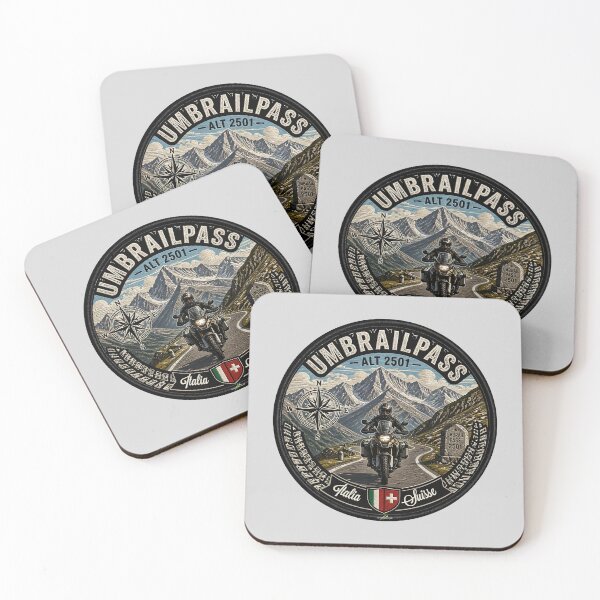 Item preview, Umbrail Pass Passo dell Umbrail Italy Switzerland Sticker & T-Shirt 03 designed and sold by OuterShellUK.