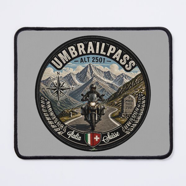 Item preview, Umbrail Pass Passo dell Umbrail Italy Switzerland Sticker & T-Shirt 03 designed and sold by OuterShellUK.