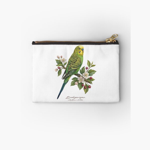 Item preview, Budgerigar Parrot on Rustic Flowery Branch designed and sold by Takeda-art.