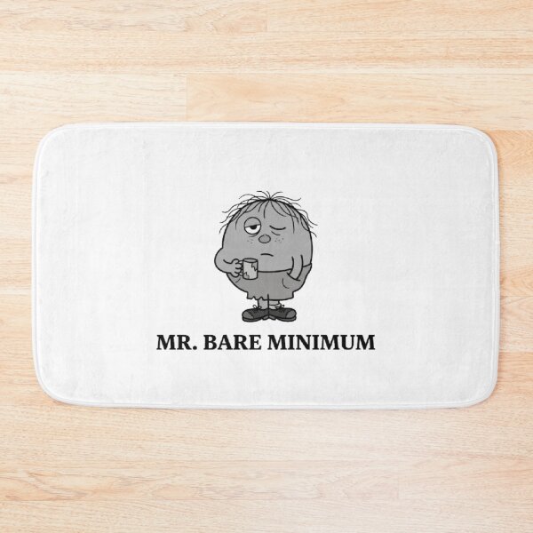 Item preview, Mr Bare Minimum Character Funny Gray Comic Book Relatable Tired Lazy Mr Men designed and sold by SamiraArts.