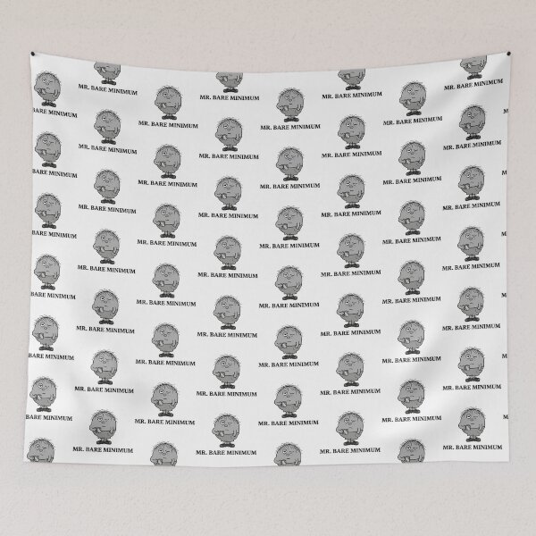 Item preview, Mr Bare Minimum Character Funny Gray Comic Book Relatable Tired Lazy Mr Men designed and sold by SamiraArts.