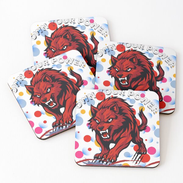 Item preview, Own Your Power Angry Red Wolf designed and sold by GraphixByHub.