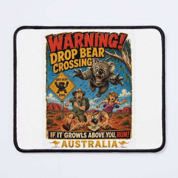 Artikelvorschau, Drop Bears: Australia’s Sneakiest Tree Terror entworfen und verkauft von Holiday-Hunter.