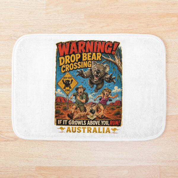 Item preview, Drop Bears: Australia’s Sneakiest Tree Terror designed and sold by Holiday-Hunter.
