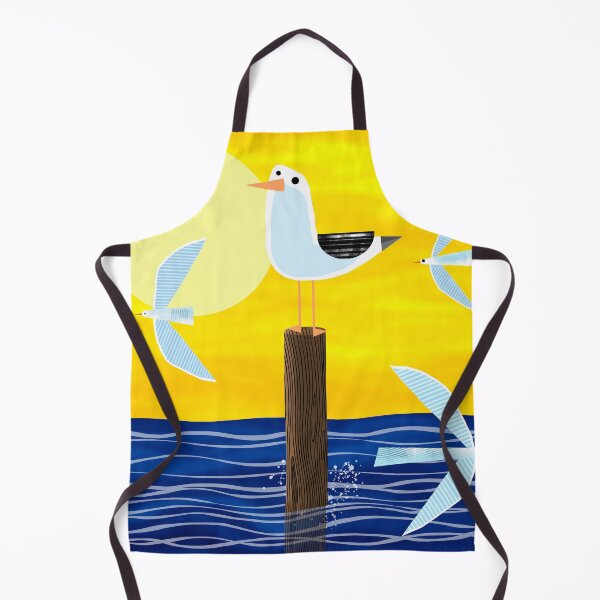 Item preview, Seagull on Wooden Pole designed and sold by Andrew Hitchen.