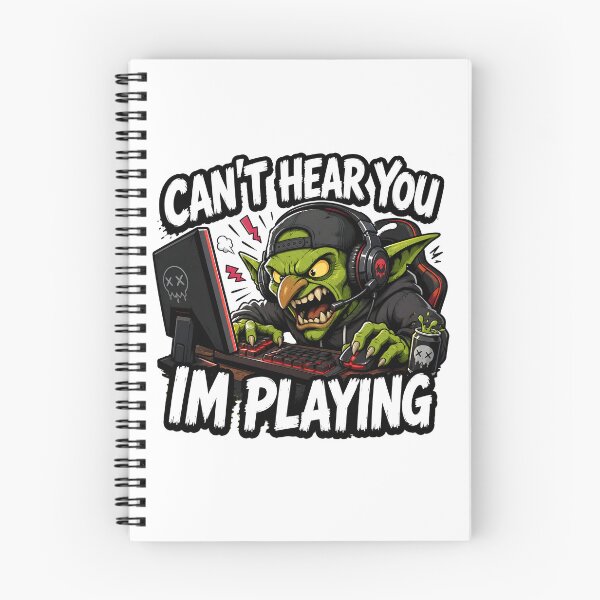Item preview, Can't Hear You I'm Playing Angry Goblin Gamer designed and sold by vecart34.