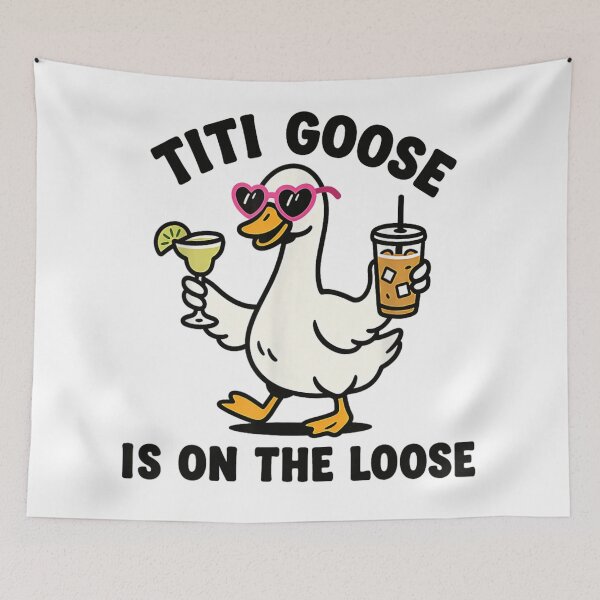 Item preview, Titi Goose Is On The Loose Sassy Drunk Drinking Animal Party (11 words) designed and sold by LittleNhutton.