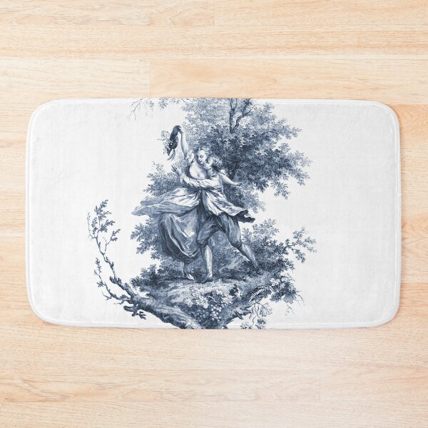 Item preview, Toile De Jouy Dancing Flirting Couple – French Pastoral Scene. designed and sold by LoveVintageToo.