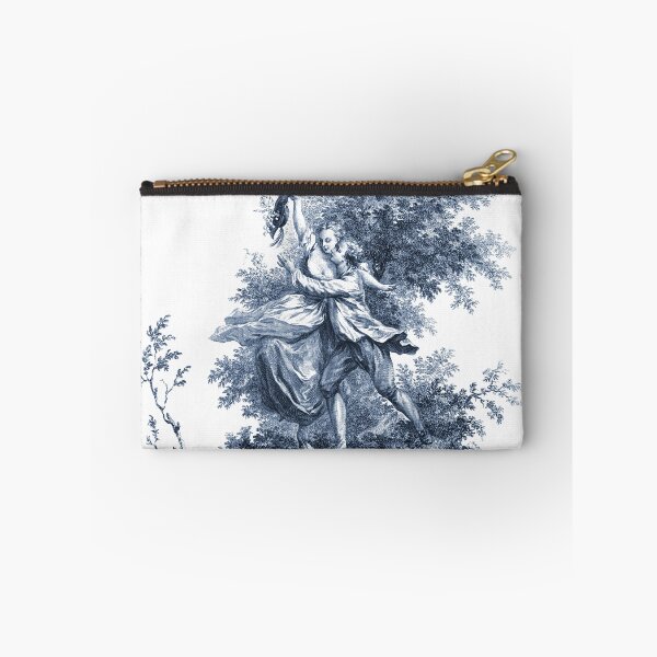 Item preview, Toile De Jouy Dancing Flirting Couple – French Pastoral Scene. designed and sold by LoveVintageToo.