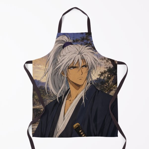 Item preview, Retro Anime White Hair Samurai designed and sold by bapupa.