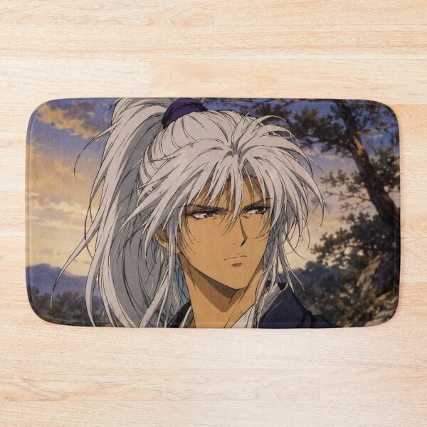 Item preview, Retro Anime White Hair Samurai designed and sold by bapupa.