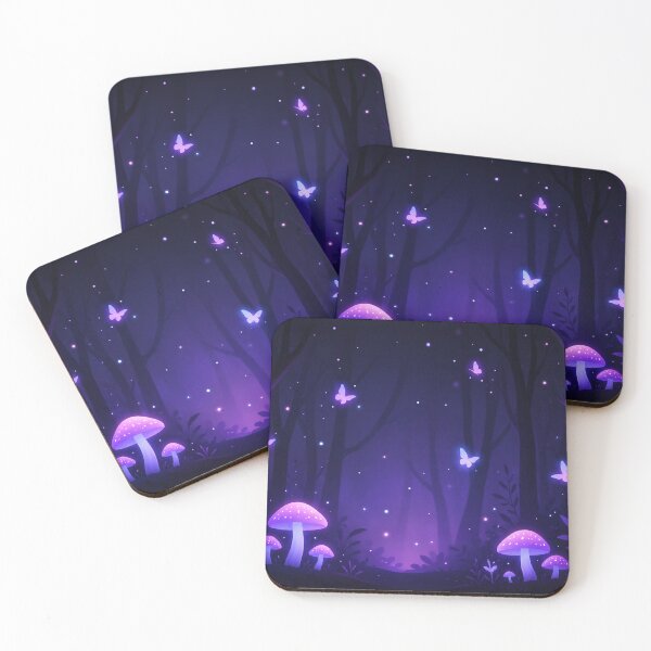 Item preview, Magic Forest | Glowing Mushroom Fantasy Night designed and sold by IGLCreative.