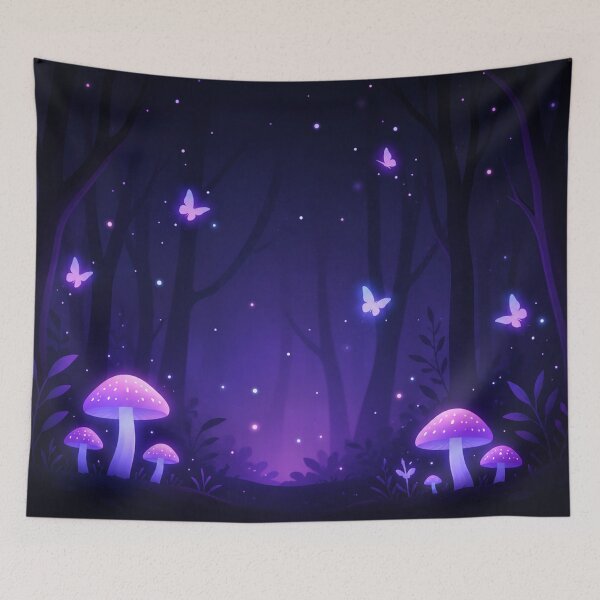 Item preview, Magic Forest | Glowing Mushroom Fantasy Night designed and sold by IGLCreative.