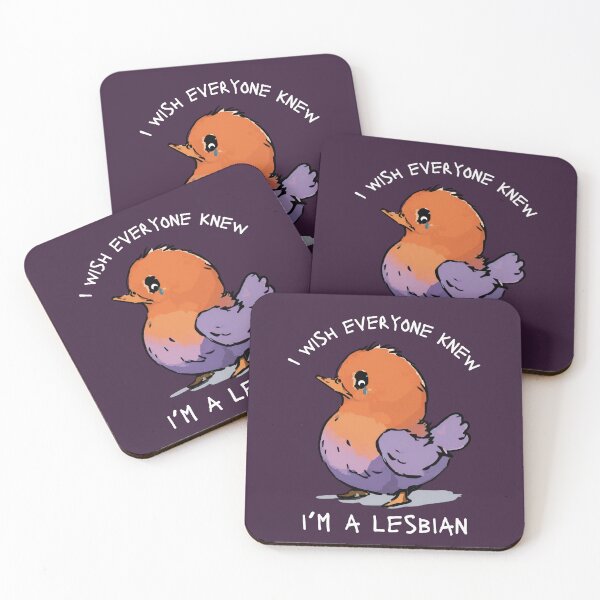 Item preview, Cute Femme Lesbian Bird Drawing designed and sold by TackyTime.