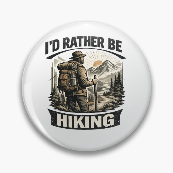 Item preview, I’d Rather Be Hiking Retro Vintage Streetwear Design designed and sold by builtforyou.