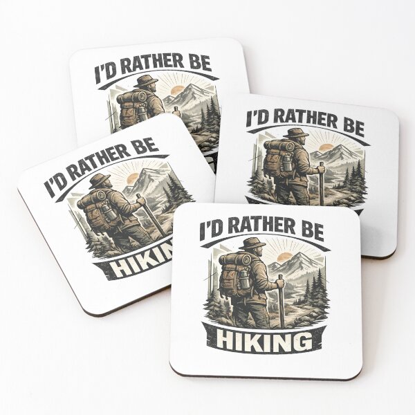 Item preview, I’d Rather Be Hiking Retro Vintage Streetwear Design designed and sold by builtforyou.