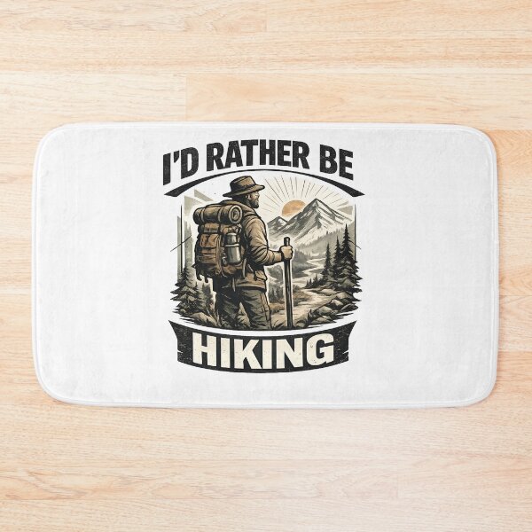 Item preview, I’d Rather Be Hiking Retro Vintage Streetwear Design designed and sold by builtforyou.