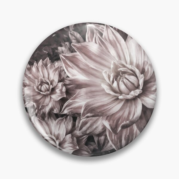 Item preview, Moody Dark Dahlia Floral Antique Vintage Botanical Pattern designed and sold by UCBrandDecor.