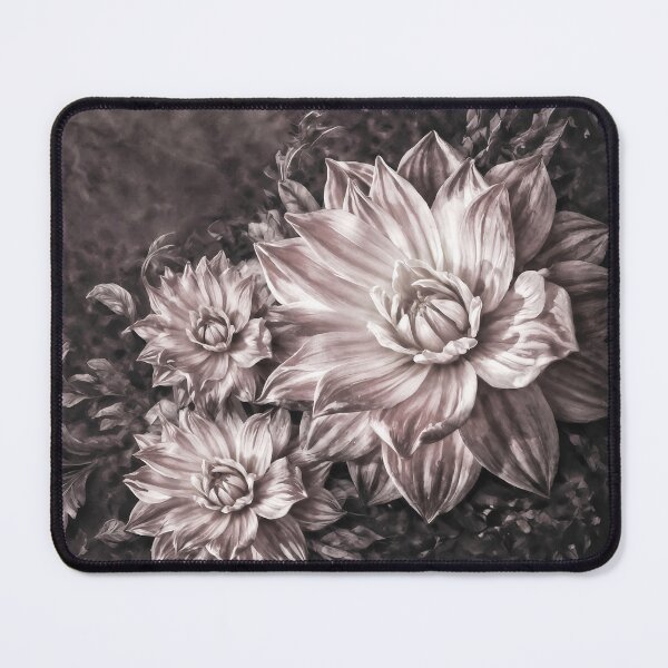 Item preview, Moody Dark Dahlia Floral Antique Vintage Botanical Pattern designed and sold by UCBrandDecor.