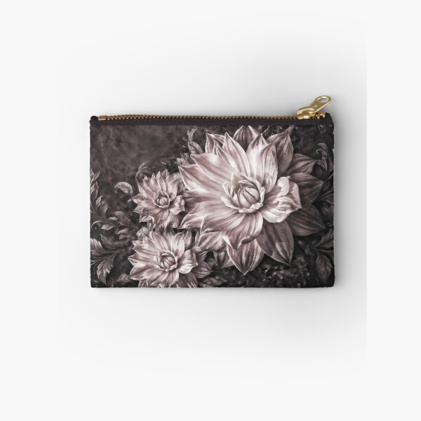 Item preview, Moody Dark Dahlia Floral Antique Vintage Botanical Pattern designed and sold by UCBrandDecor.