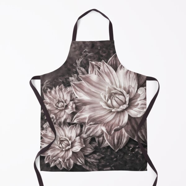 Item preview, Moody Dark Dahlia Floral Antique Vintage Botanical Pattern designed and sold by UCBrandDecor.