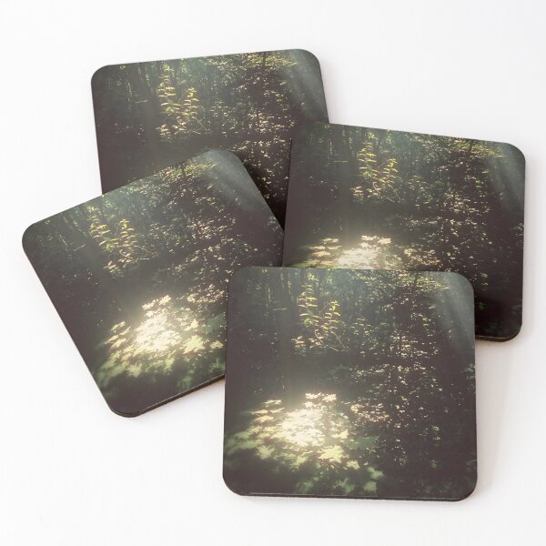 Item preview, Mystical Forest Sunbeams | Enchanted Deep Woods Photography | Dark Cottagecore Landscape designed and sold by SergioMiklos.