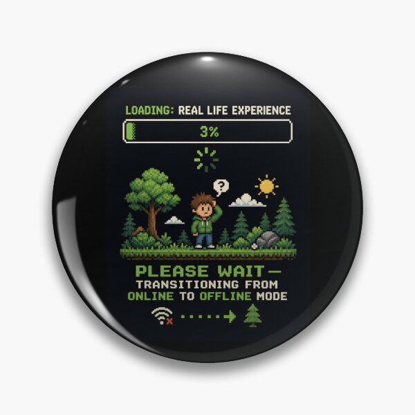 Item preview, Loading Real Life Experience 3 Percent – Funny Pixel Art Chronically Online Design | Internet Humor Gift designed and sold by irfanshikh.
