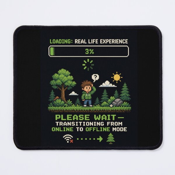 Item preview, Loading Real Life Experience 3 Percent – Funny Pixel Art Chronically Online Design | Internet Humor Gift designed and sold by irfanshikh.