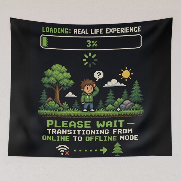 Item preview, Loading Real Life Experience 3 Percent – Funny Pixel Art Chronically Online Design | Internet Humor Gift designed and sold by irfanshikh.