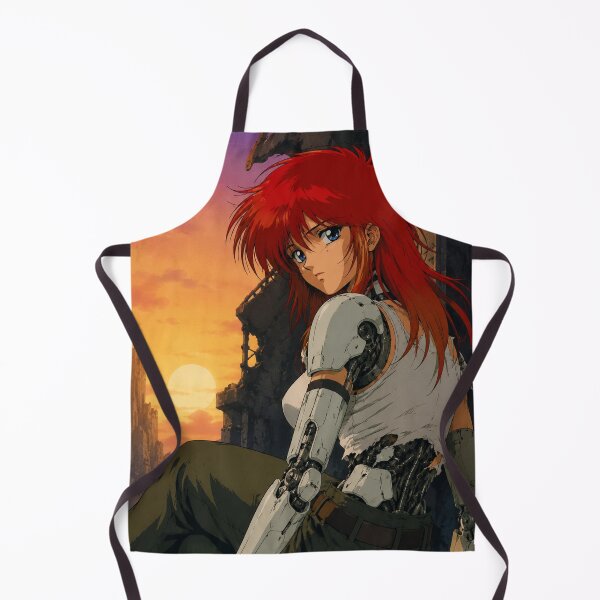 Item preview, 90s Anime Cyberpunk Girl Sunset Ruins designed and sold by bapupa.