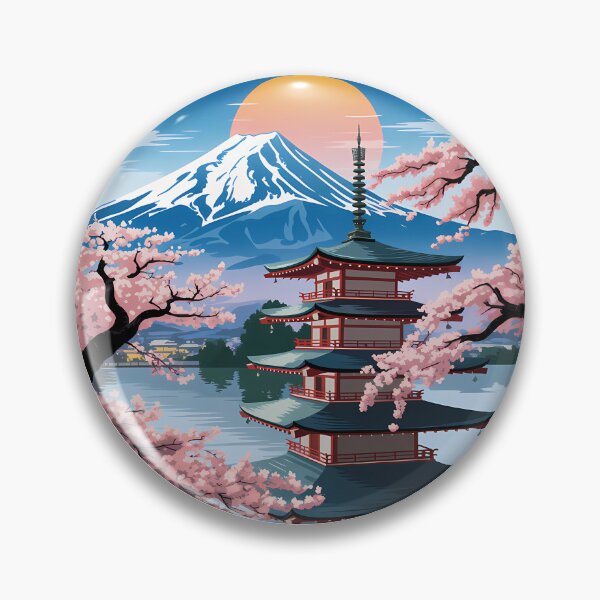 Item preview, Japan Scenery Sakura Trees designed and sold by KD Merch.