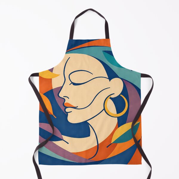 Item preview, Moonlit Minimal Face with Leaves designed and sold by InkSmithery.